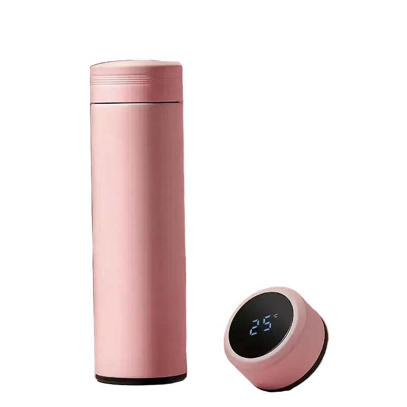 Digital Thermal Water Bottle 500mL | Leakproof Stainless Steel Vacuum Flask for Coffee Milk & More!