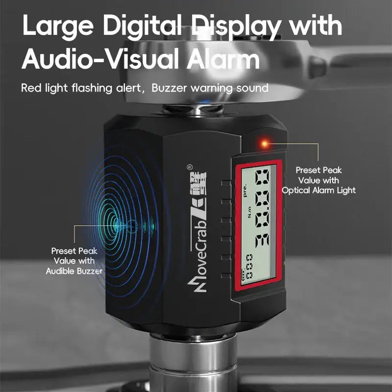Digital Torque Adapter 1/2″ Drive with 3/8″ & 1/4″ Adapters - HBC