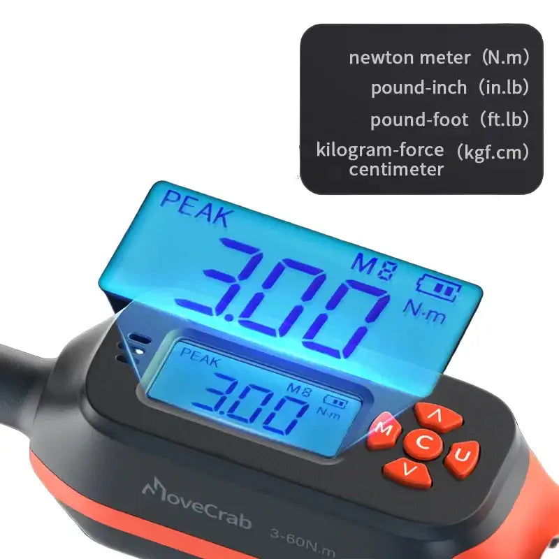 Digital Torque Wrench 1.5–340 N·m (±2% Accuracy) (different models available) - HBC