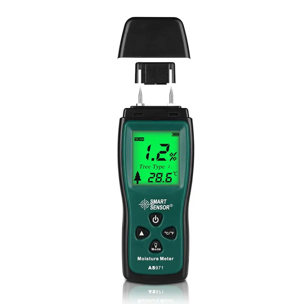 Digital Wood Moisture Meter Timber Damp Detector paper moisture analyzer with Measuring Range 2% ~70%