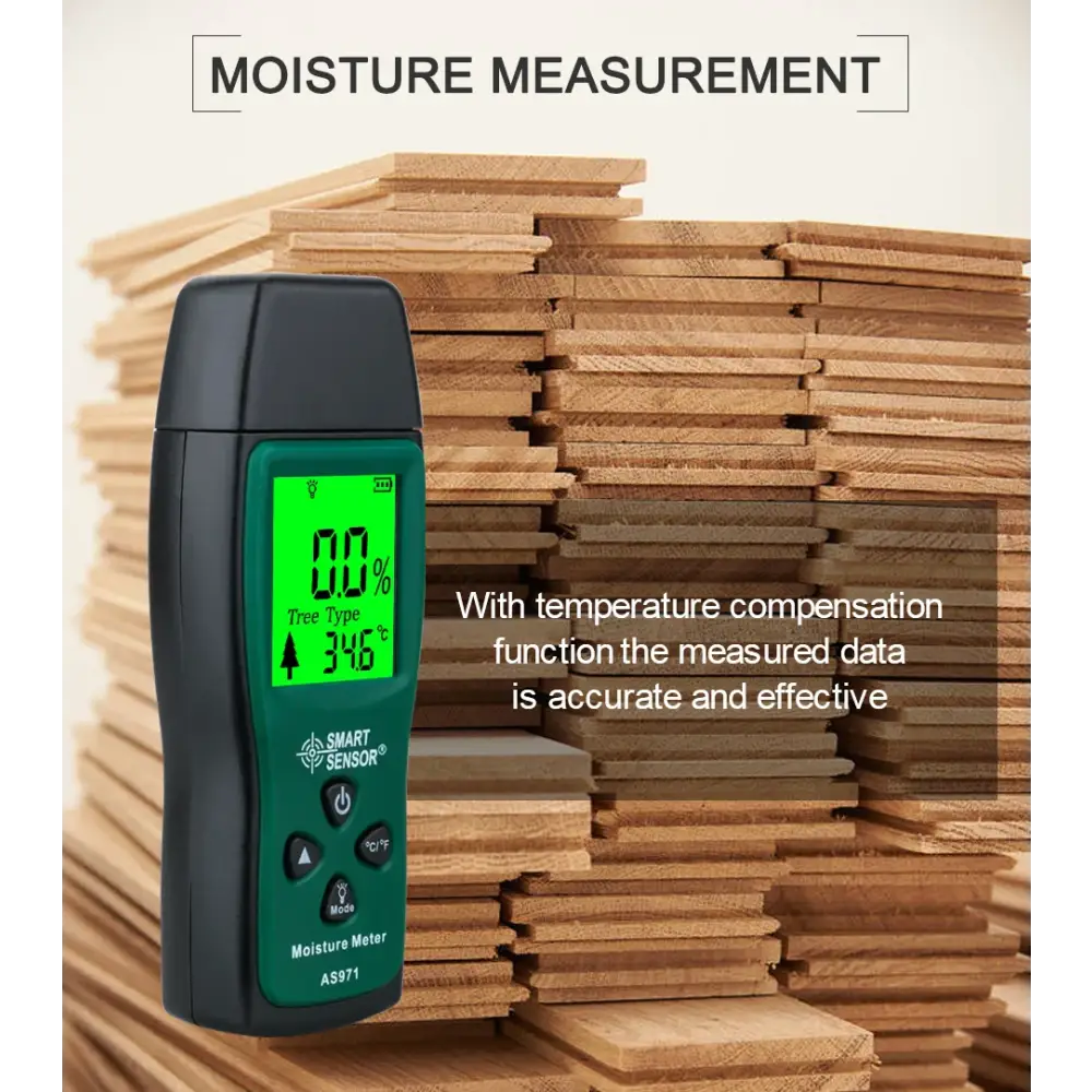 Digital Wood Moisture Meter Timber Damp Detector paper moisture analyzer with Measuring Range 2% ~70%