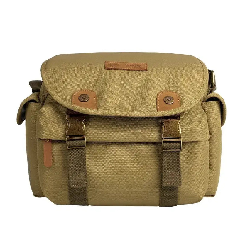 Disekerg Camera Sling Bag 3L/5L Vintage Crossbody Rear Quick‑Access Tripod Strap Luggage Sleeve for DSLR Mirrorless