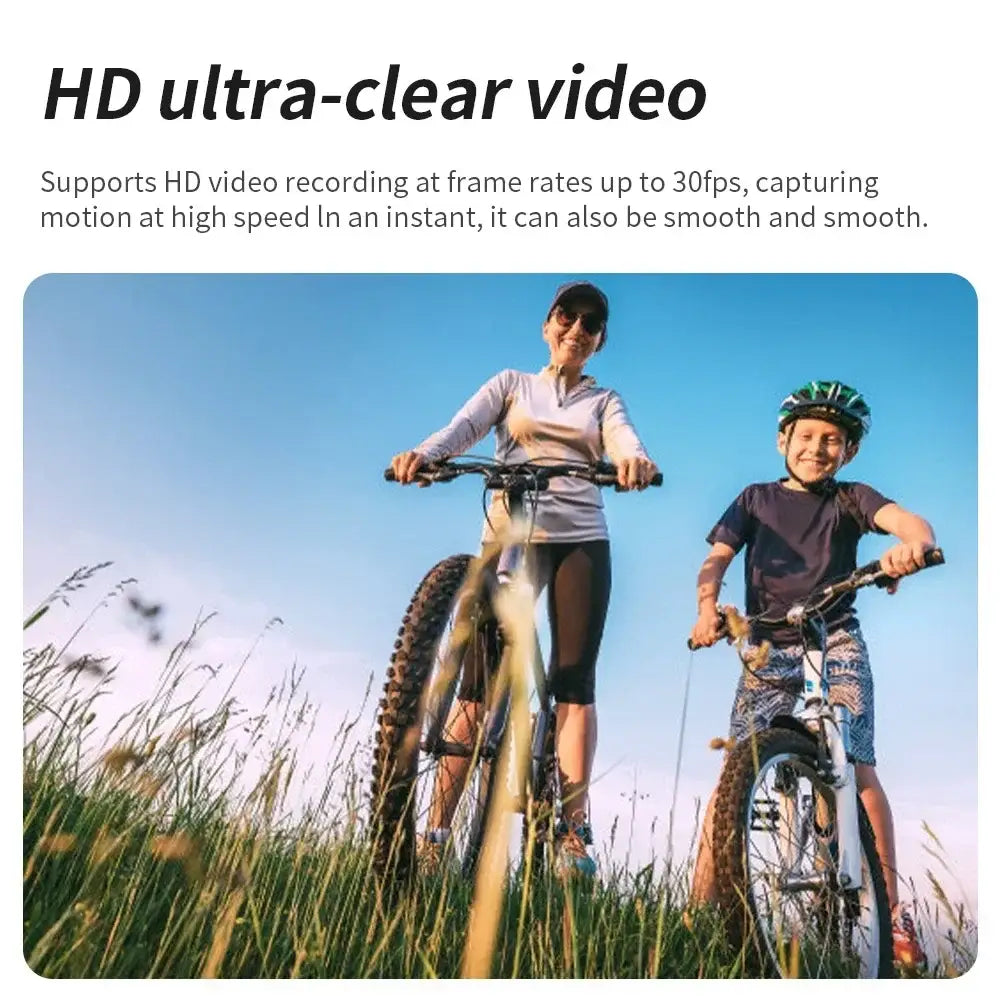 DIXSG 4K 1080P WiFi Full HD Mini Camcorder with 270° Rotation and Waterproof Case for Outdoor Sports Documentation