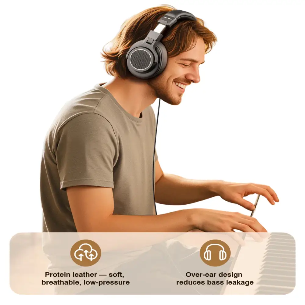 DJ Wired Studio Headphones – Over-Ear - Black / Headphones - 9eight5