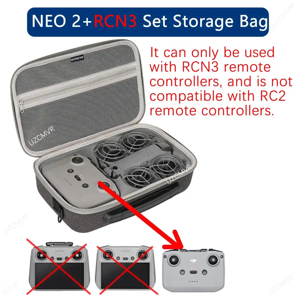 DJI NEO 2 Storage Travel Bag (different models available) - NEO 2 and RCN3 Bag / Carrying Case - HBC