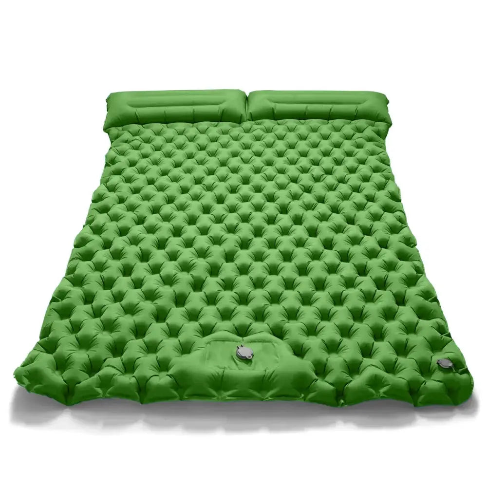 Double Inflatable Camping Mattress (available in 7 colours) - Army Green / Sleeping Pad - SS