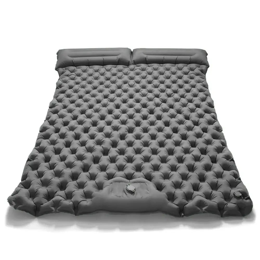 Double Inflatable Camping Mattress (available in 7 colours) - Gray / Sleeping Pad - SS