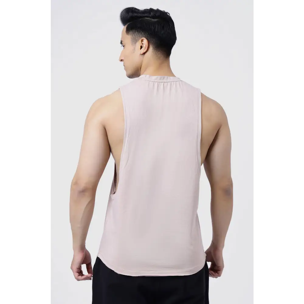Drift Deep Arm Tank Beige - Vest