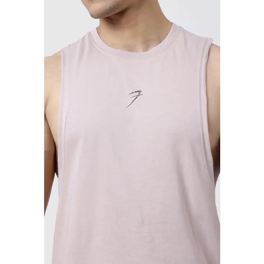 Drift Deep Arm Tank Beige - Vest