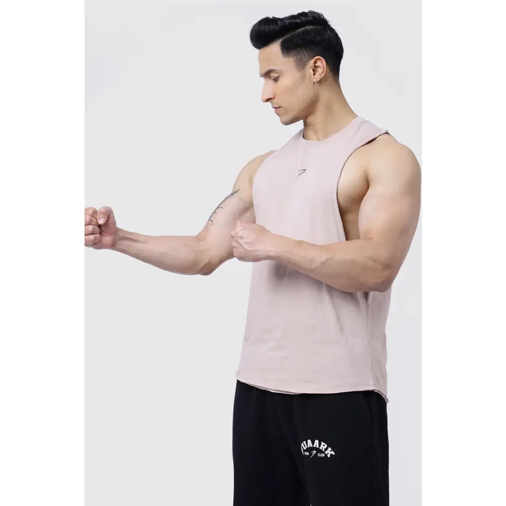 Drift Deep Arm Tank Beige - Vest