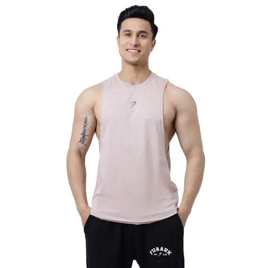 Drift Deep Arm Tank Beige - Vest