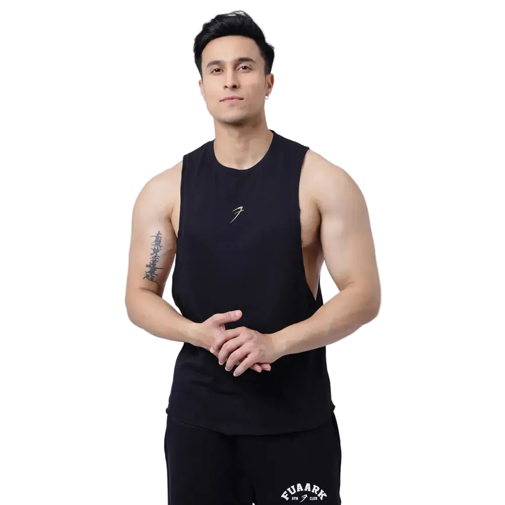 Drift Deep Arm Tank Black - Vest