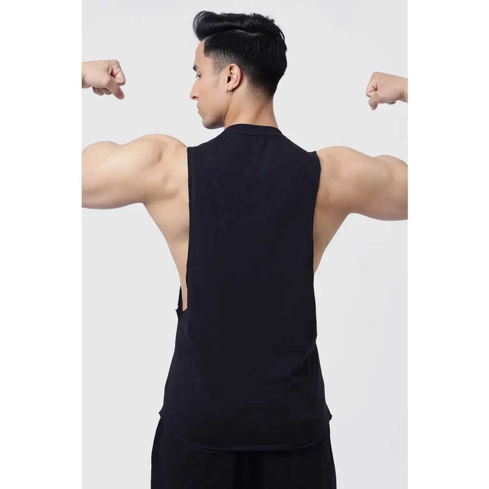Drift Deep Arm Tank Black - Vest