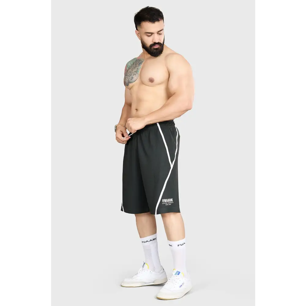 Drip Oversized Shorts Olive - Shorts