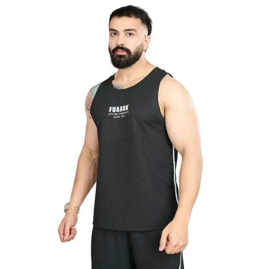 Drip Oversized Tank Olive - Vest