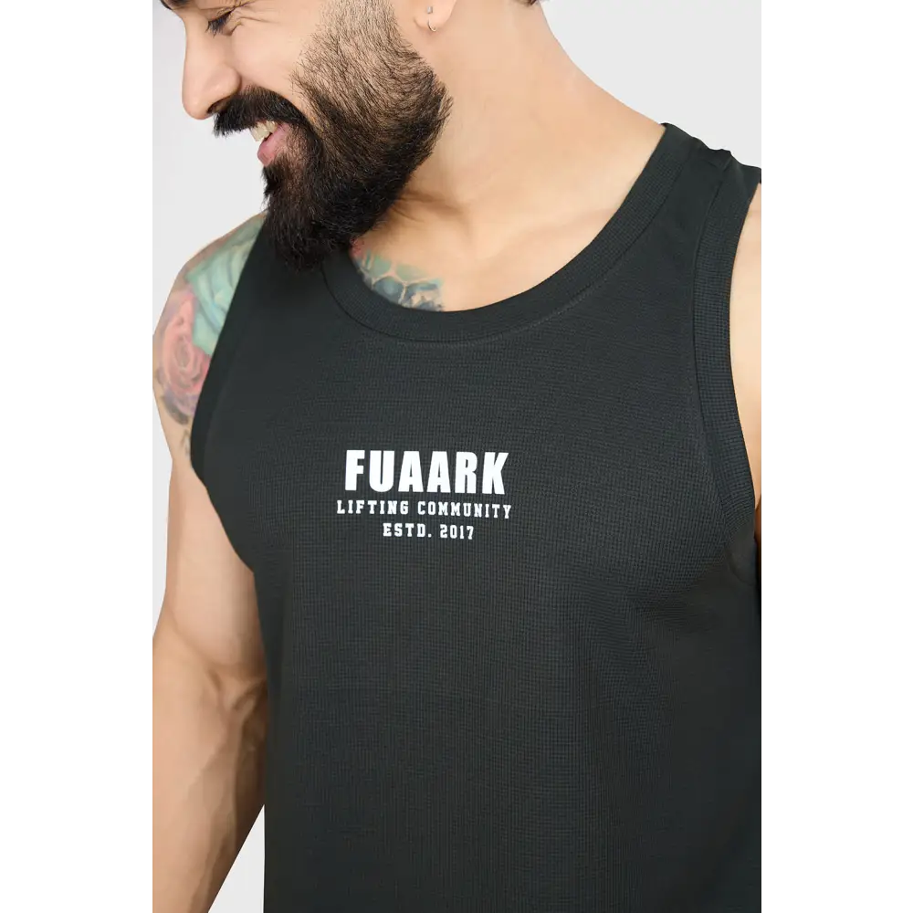 Drip Oversized Tank Olive - Vest