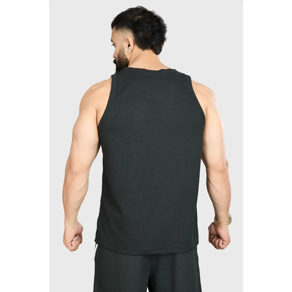 Drip Oversized Tank Olive - Vest