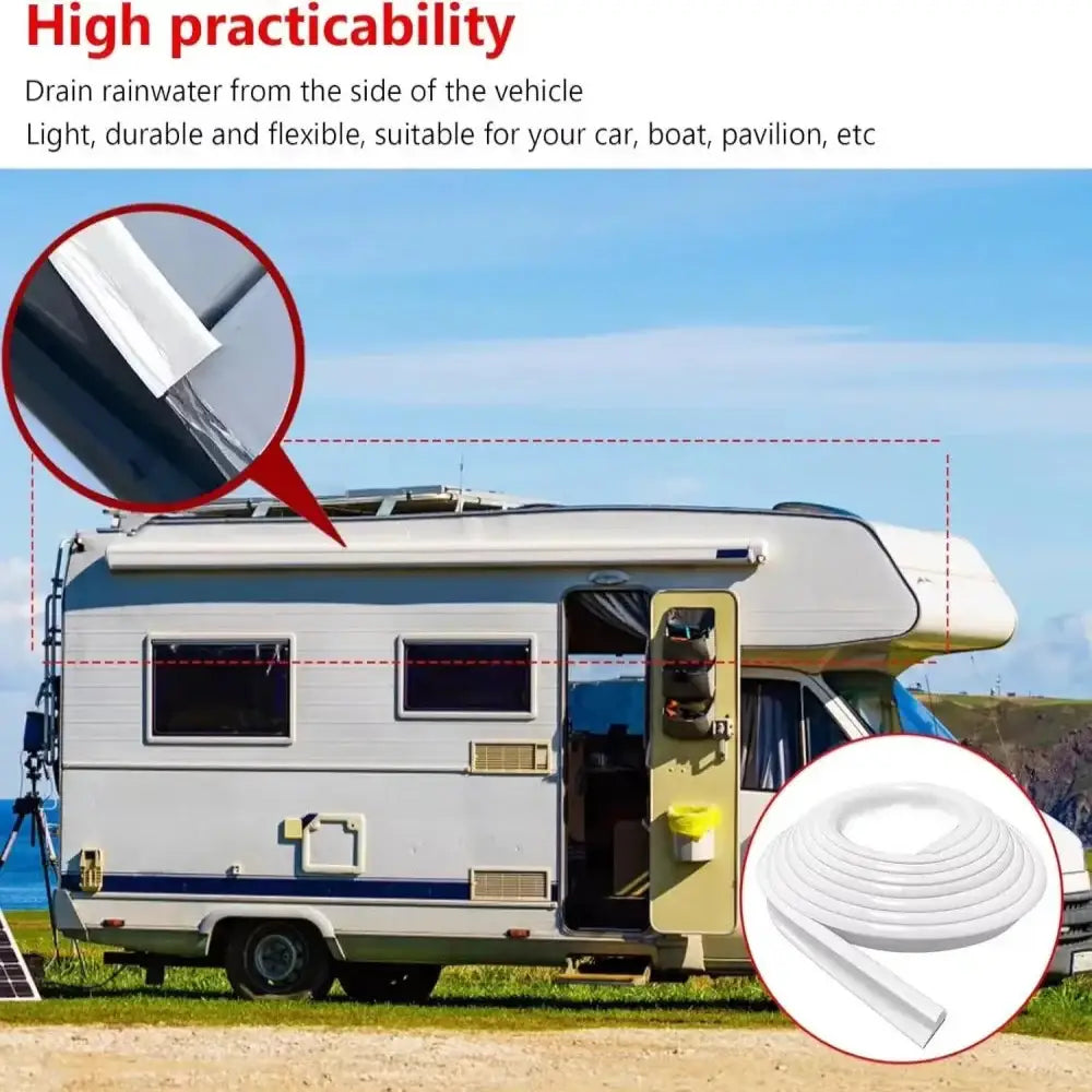 Drip-Stop Mini Gutter – Caravan & RV Rain Guard Strip (different sizes available) - HBC