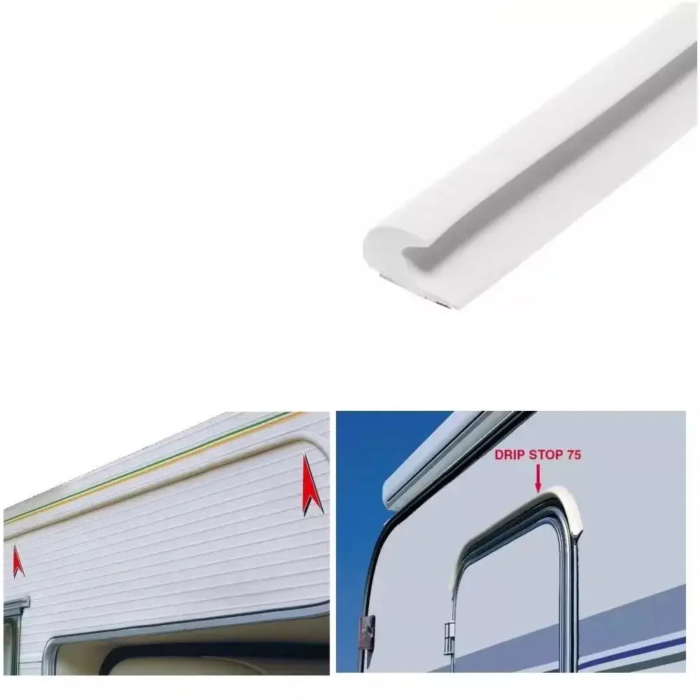 Drip-Stop Mini Gutter – Caravan & RV Rain Guard Strip (different sizes available) - HBC