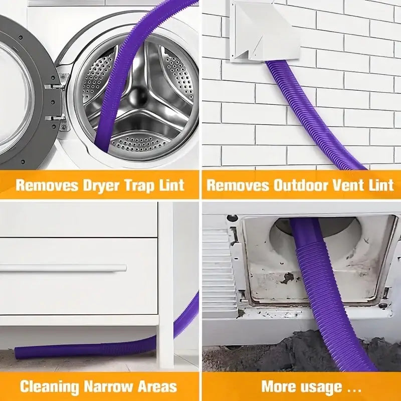 Dryer Vent Cleaner Kit Vacuum Hose Attachment For Dyson V15 V12 V11 V10 V8 V7 V6 Vacuum Cleaners Lint Remover Vacuum