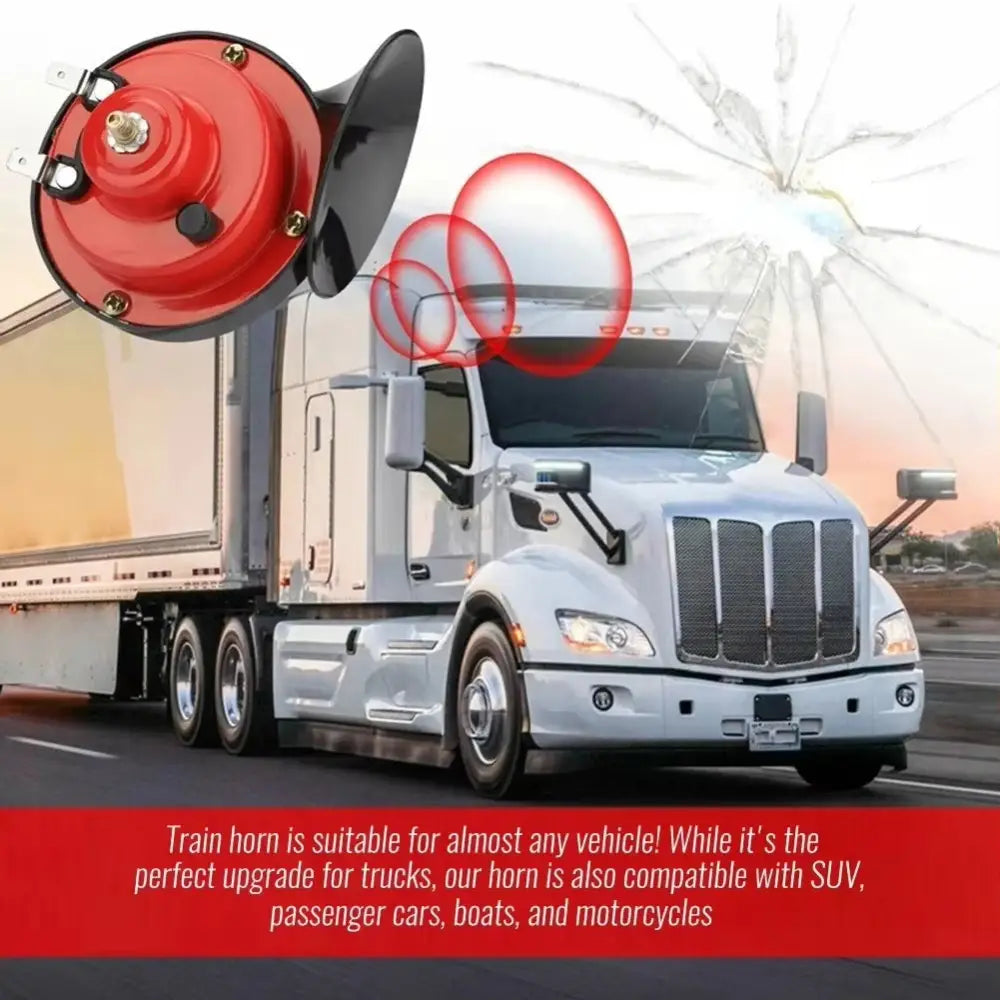 Dual Tone Waterproof Electric Air Horn Kit