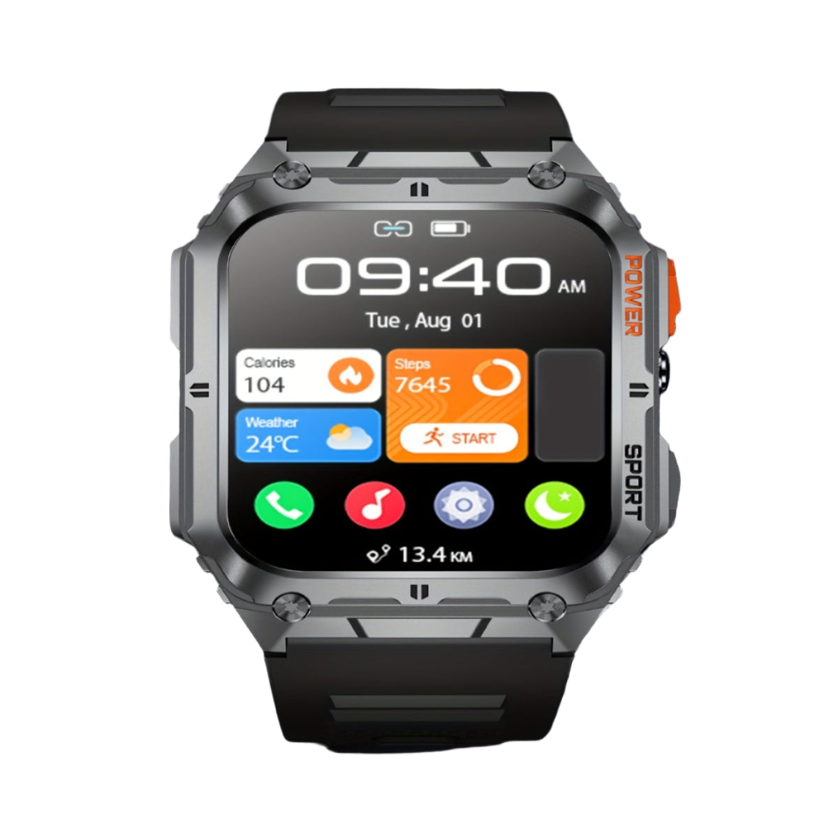 LIGE Smartwatch – Wireless Calling, 100+ Sports Modes, AI Voice (4 types available)