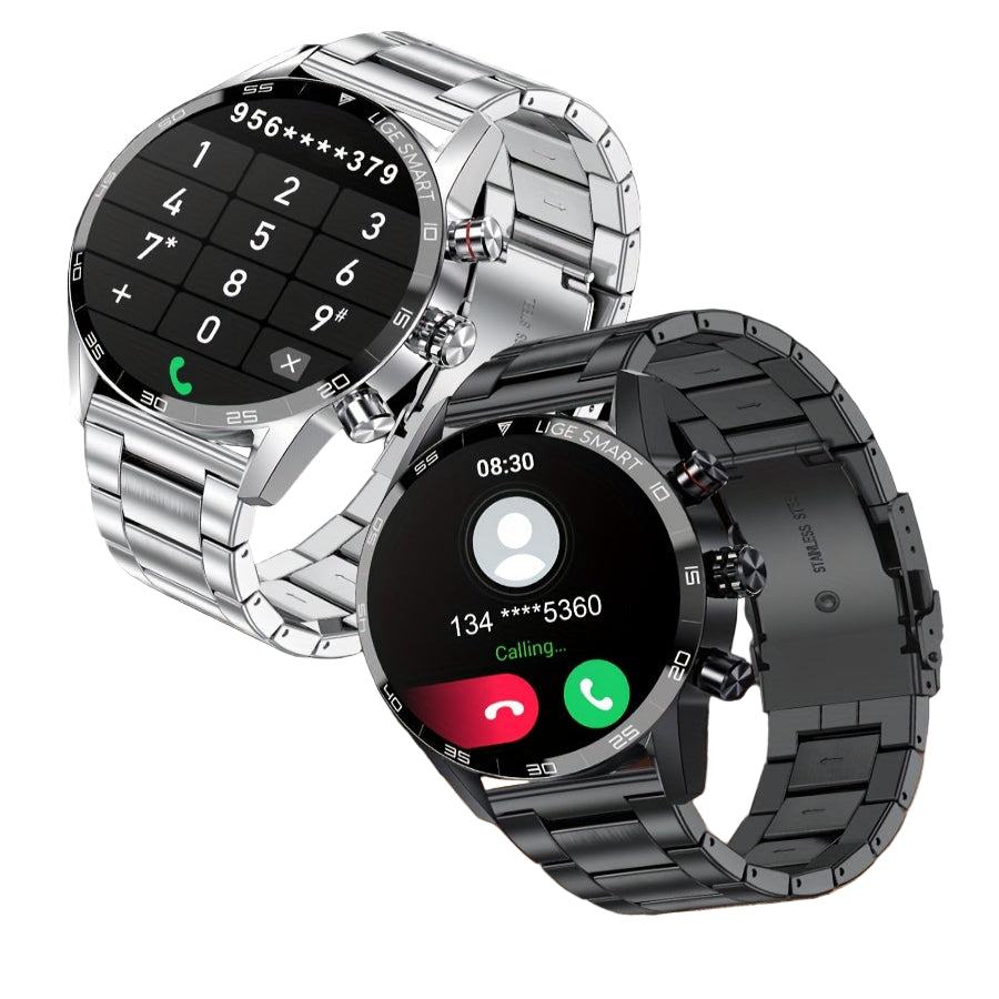 LIGE Smart Watch – 1.32" Full Touch Screen with Call Reminder, Fitness & Life Tracking (available in Black & Silver)