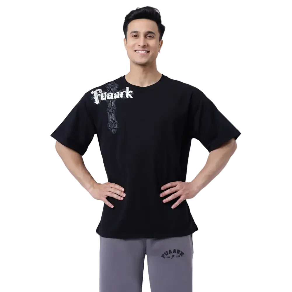 Eagle Oversized T-shirt Black - Tshirts