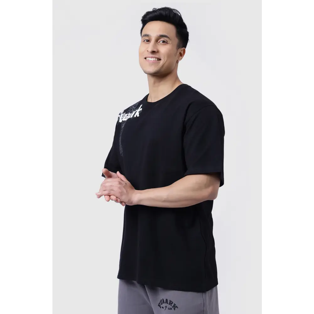 Eagle Oversized T-shirt Black - Tshirts