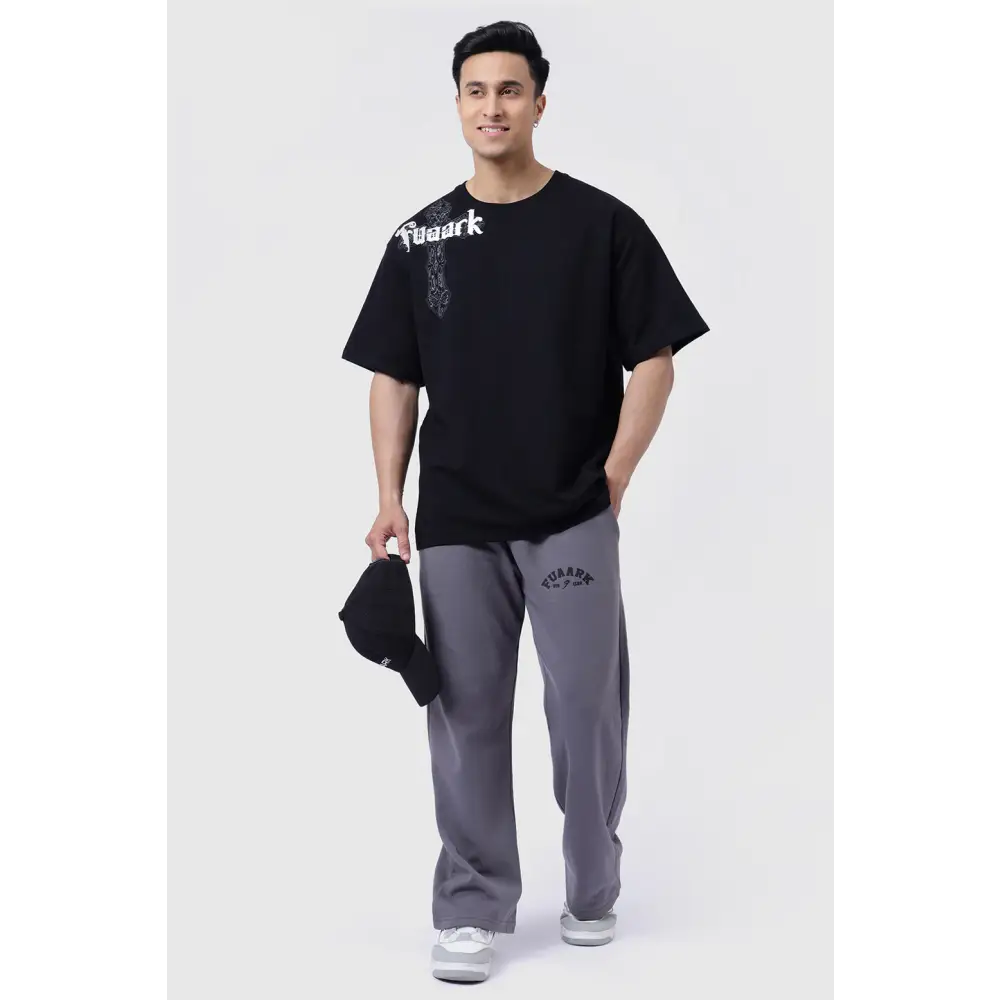 Eagle Oversized T-shirt Black - Tshirts