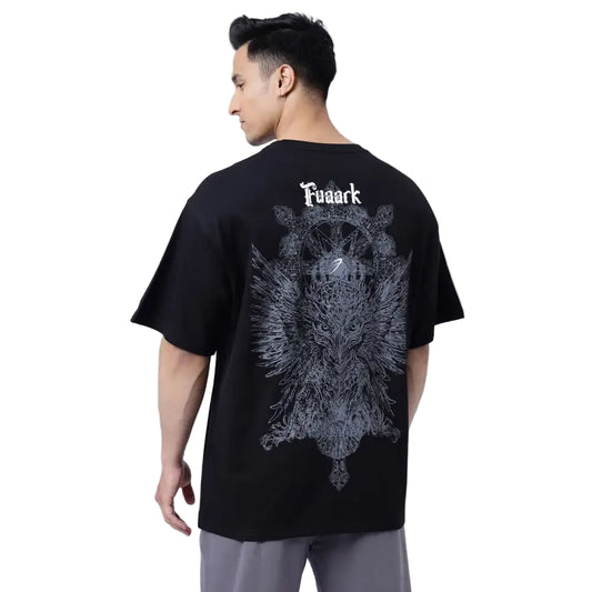 Eagle Oversized T-shirt Black - Tshirts
