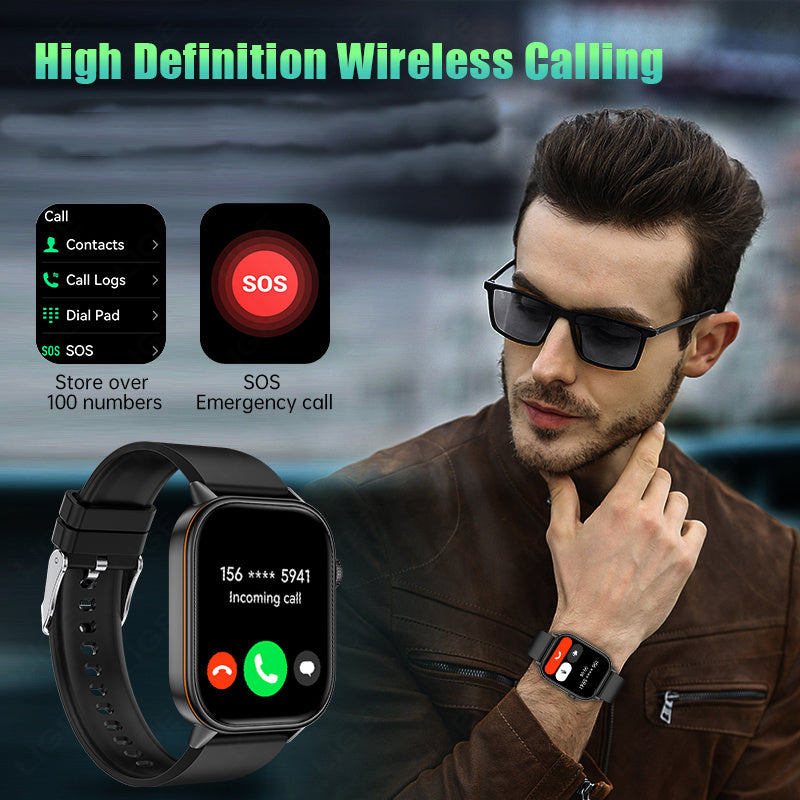 LIGE Outdoor Smartwatch – Large Screen with Compass & Music (10 different styles available)