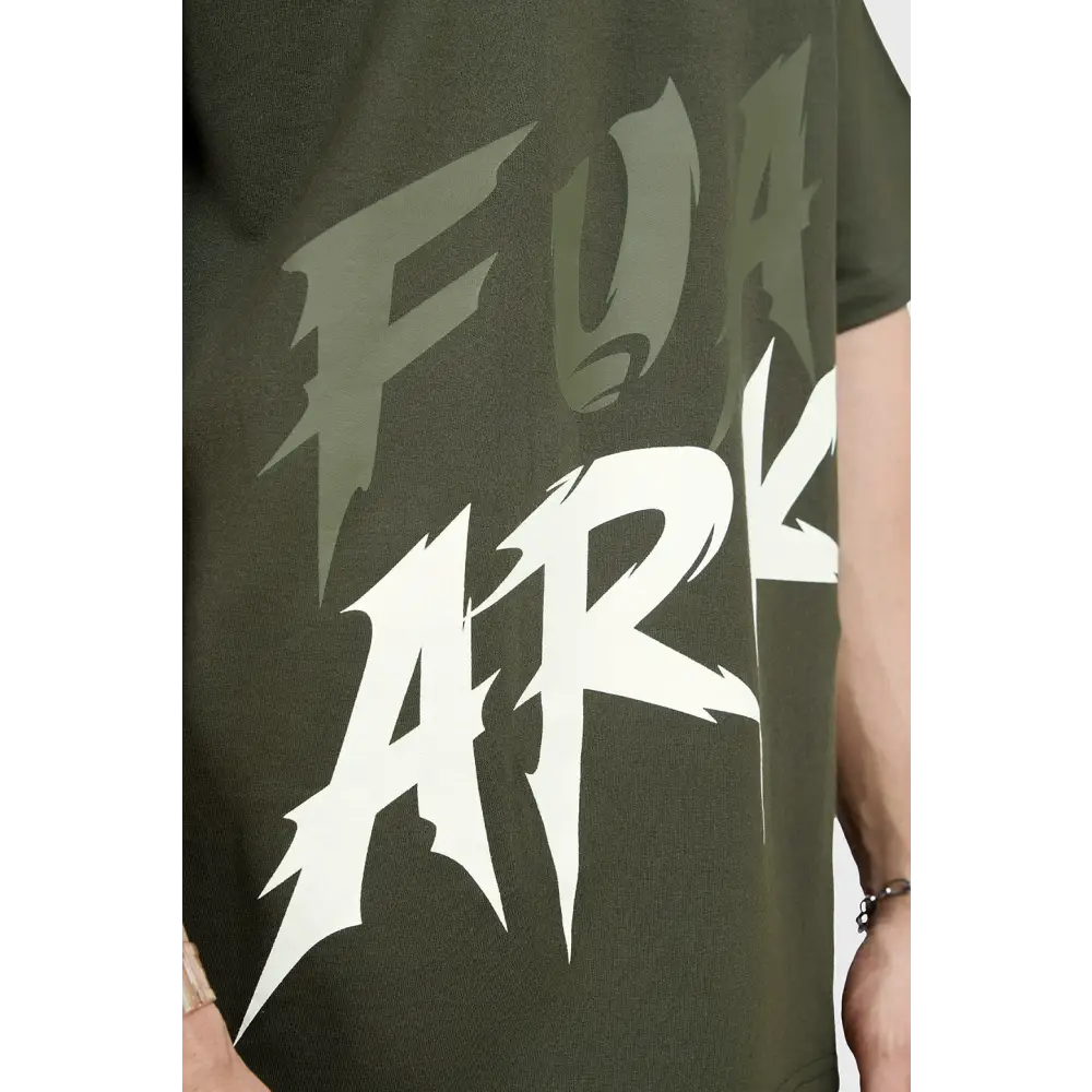 Edge Oversized T-shirt Olive - Tshirts