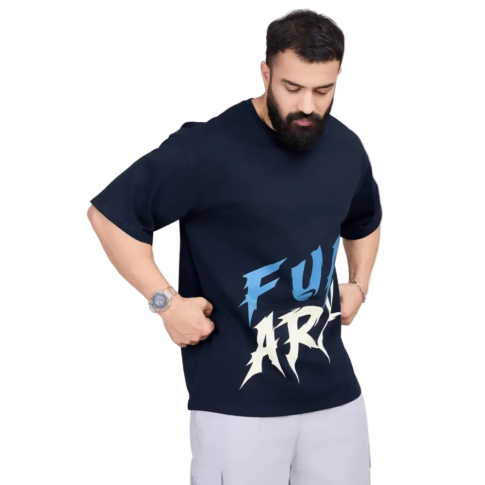 Edge Oversized Tshirt Navy - Tshirts