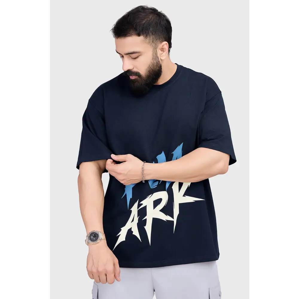 Edge Oversized Tshirt Navy - Tshirts
