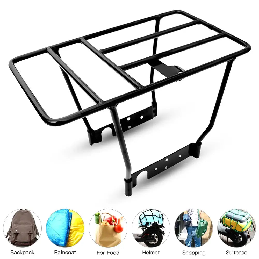 Electric Scooter Rear Luggage Rack - Black - HBC
