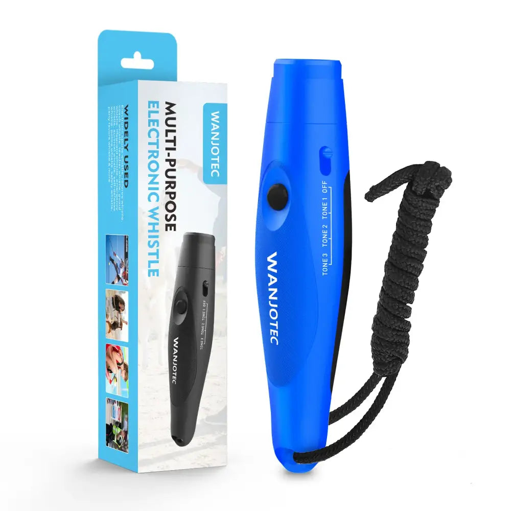 Electronic Whistle USB Rechargeable Loud Air Horn 120-150dB with LED Safety Light with Lanyard for Hiking Camping Scare