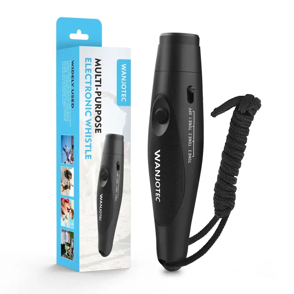 Electronic Whistle USB Rechargeable Loud Air Horn 120-150dB with LED Safety Light with Lanyard for Hiking Camping Scare