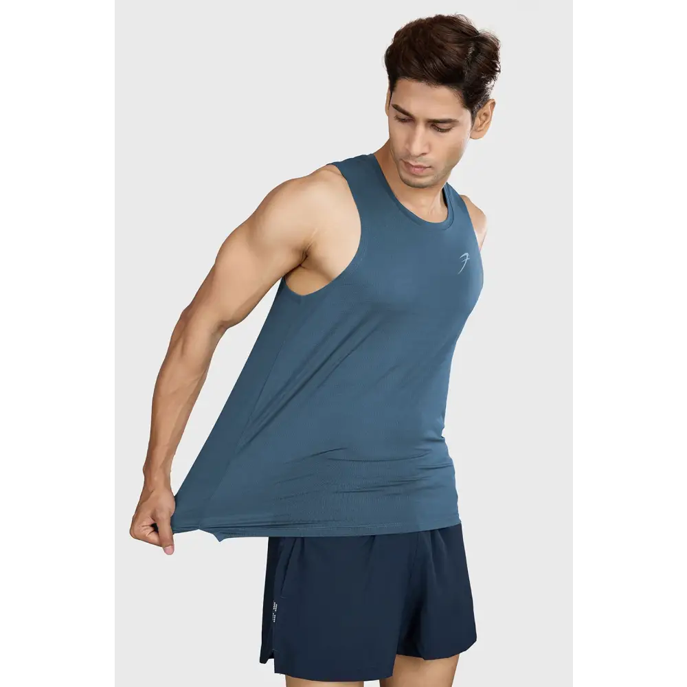 Ember Running Tank Light Blue - Vest