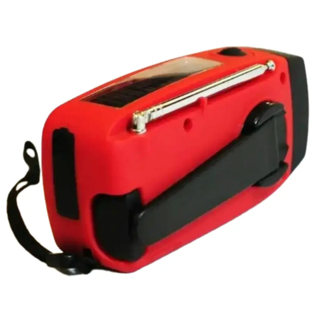 Emergency Solar Hand Crank Radio with Flashlight & Power Bank - SS