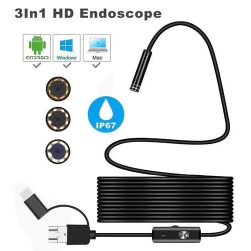 Endoscope 7mm Camera - 1m Semi - rigid Cable