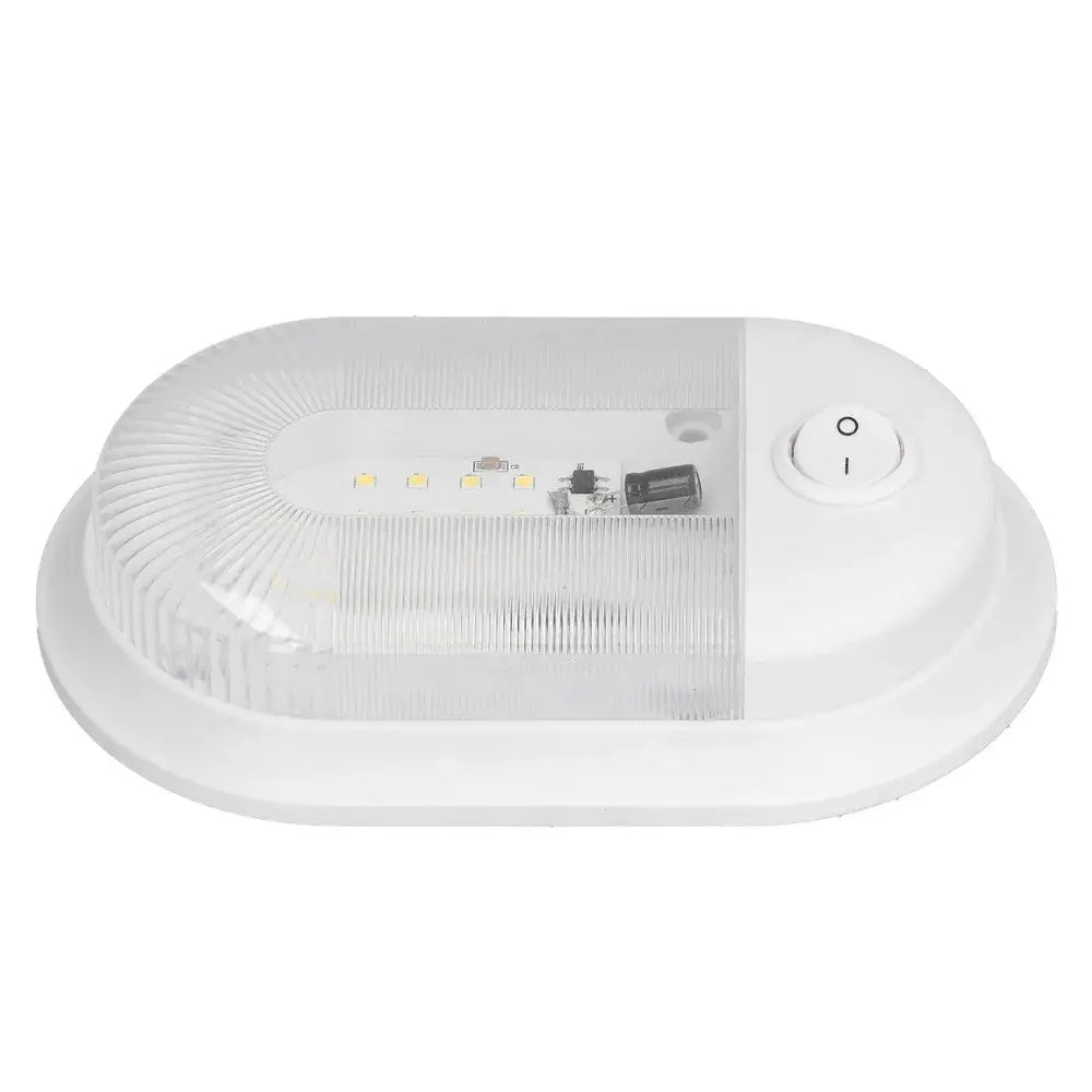 Energy Efficient 360lm Brightness LED RV Ceiling Dome Light White Light Aluminum Plate Ceiling Dome Light RV Lighting