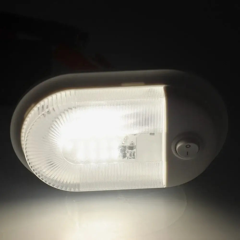 Energy Efficient 360lm Brightness LED RV Ceiling Dome Light White Light Aluminum Plate Ceiling Dome Light RV Lighting