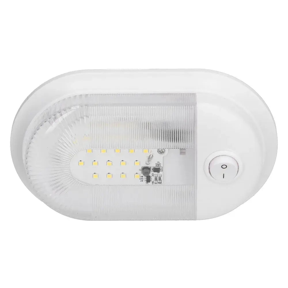 Energy Efficient 360lm Brightness LED RV Ceiling Dome Light White Light Aluminum Plate Ceiling Dome Light RV Lighting