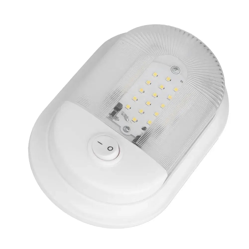 Energy Efficient 360lm Brightness LED RV Ceiling Dome Light White Light Aluminum Plate Ceiling Dome Light RV Lighting