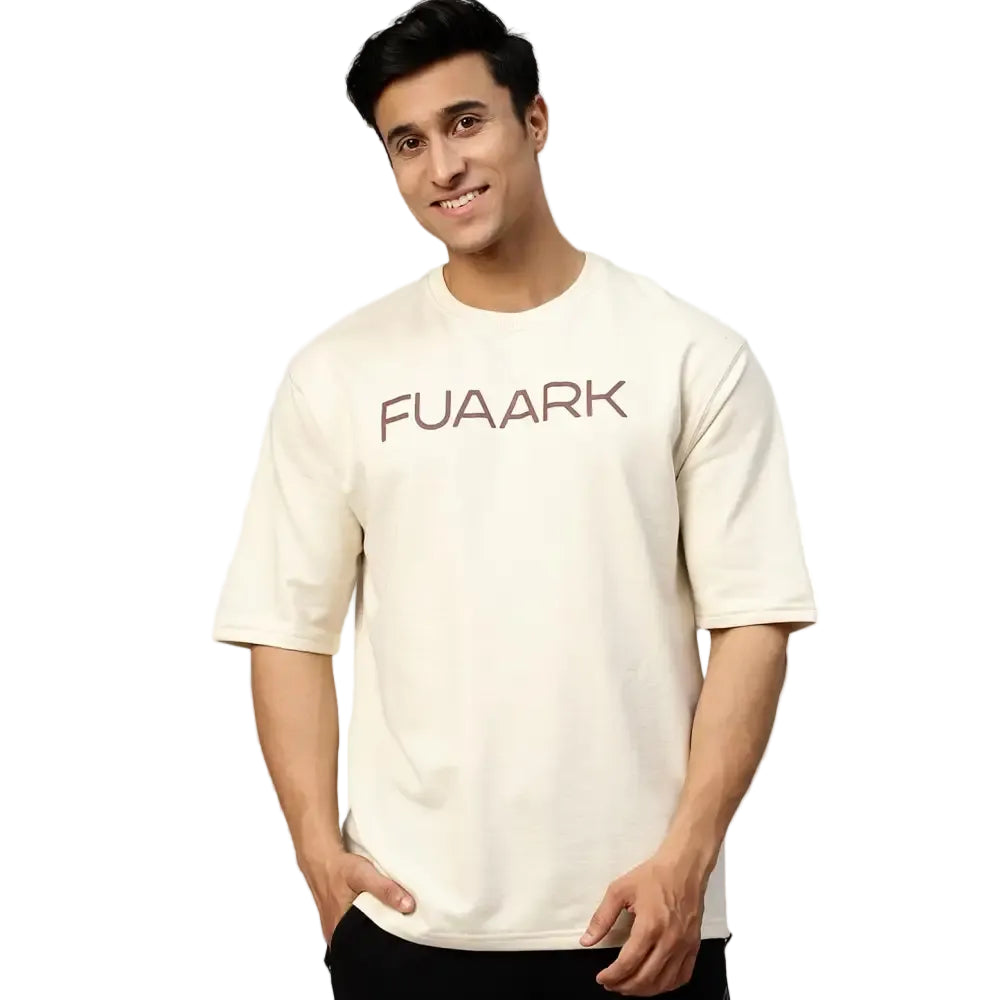 Energy Oversized T-shirt Beige - Tshirts
