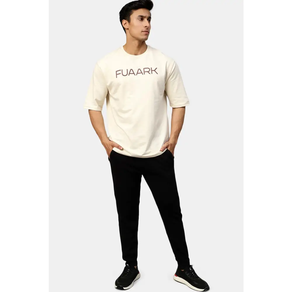 Energy Oversized T-shirt Beige - Tshirts