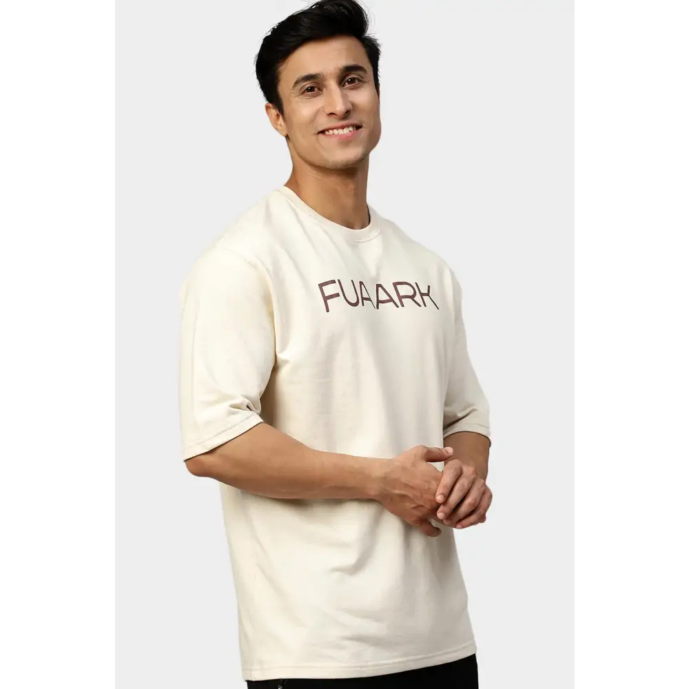 Energy Oversized T-shirt Beige - Tshirts