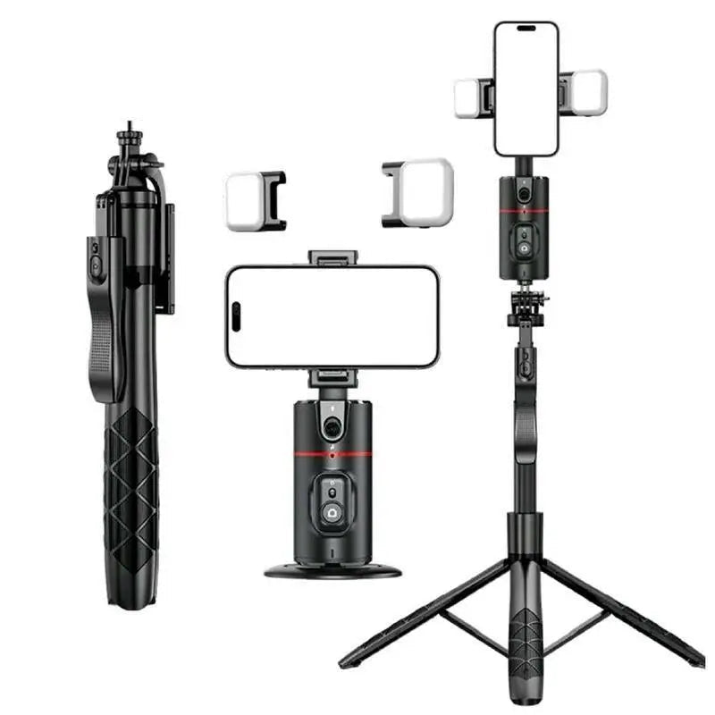 Everything Included- Gimbal Auto Face Tracking- Combo Pack- W/ Separate Extendable Selfie Stick Tripod Remote Control