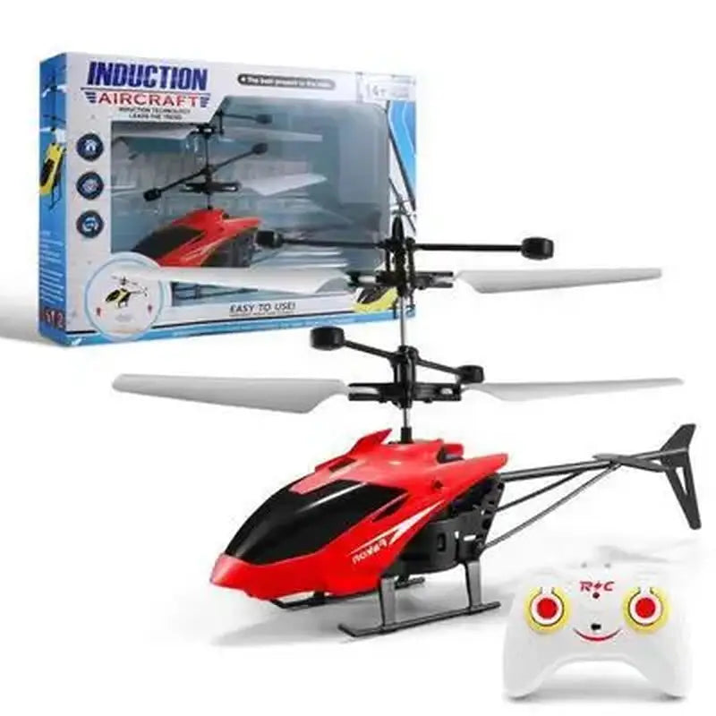Exciting Mini Remote Control Helicopter Drone with Vibrant Flashing Lights for Kids - Red